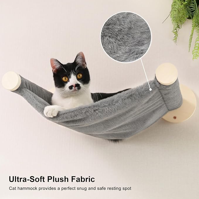 FUKUMARU Cat Wall Shelves, 5-Piece Stable Wooden Wall-Mounted Furniture Set - Image 4