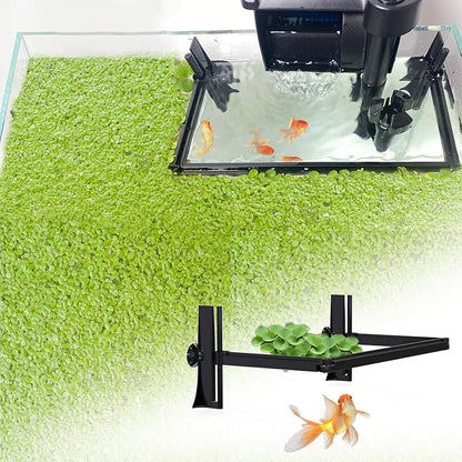 Aquarium Floating Plant Barrier, Floating Plant Corral Self Adjusts to Water by Pryitier