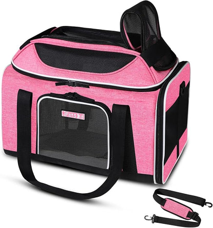 Petskd Top-Expandable Pet Carrier 18x13x9.5 Inches Southwest Airline Approved by Petskd