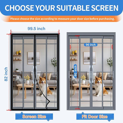Upgraded PET Mesh Magnetic Screen Door, Stronger Than Fiberglass and Polyester - Image 2