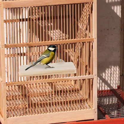 2PCS Bird Perch Platform Flat, 5.9 × 3.14 Inches Bird Cage Platform Birds Perch - Image 5
