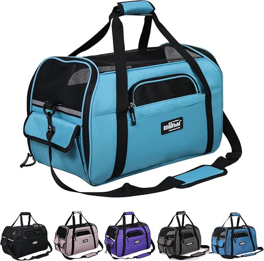 EliteField Soft Pet Carrier Soft Sided Dog Puppy Cat Carrier Travel Bag by EliteField