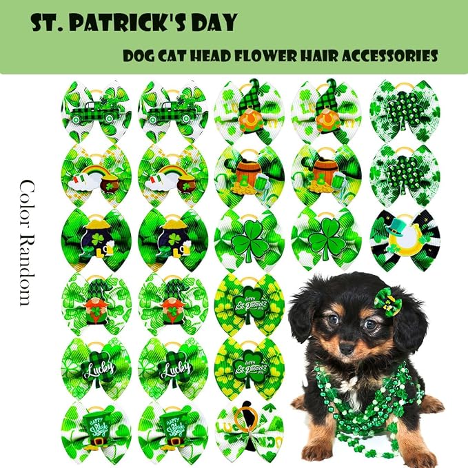 ULICO St. Patrick's Day Personalized Dog Bandana Embroidered Name Custom - Image 7