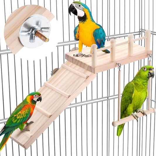 Wooden Bird Habitat Platform by SMICEM