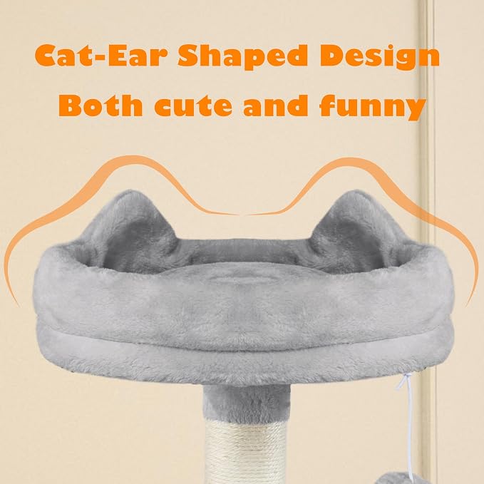 Yaheetech 62.5inches Cat Tree Cat Tower Cat Condo - Image 3