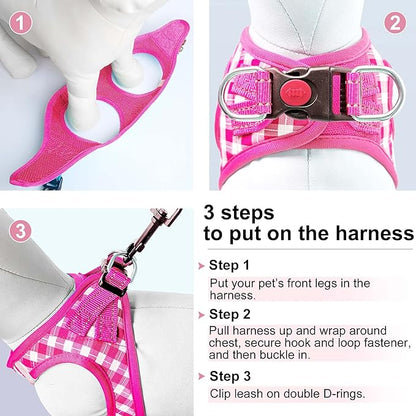 Dog Harness Step-in Breathable Puppy Cat Dog Vest Harnesses - Image 6