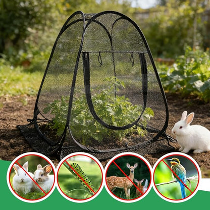 2 Pack 28 x 28 x 32 Inch Pop-up Gardening Net Cover - Image 6