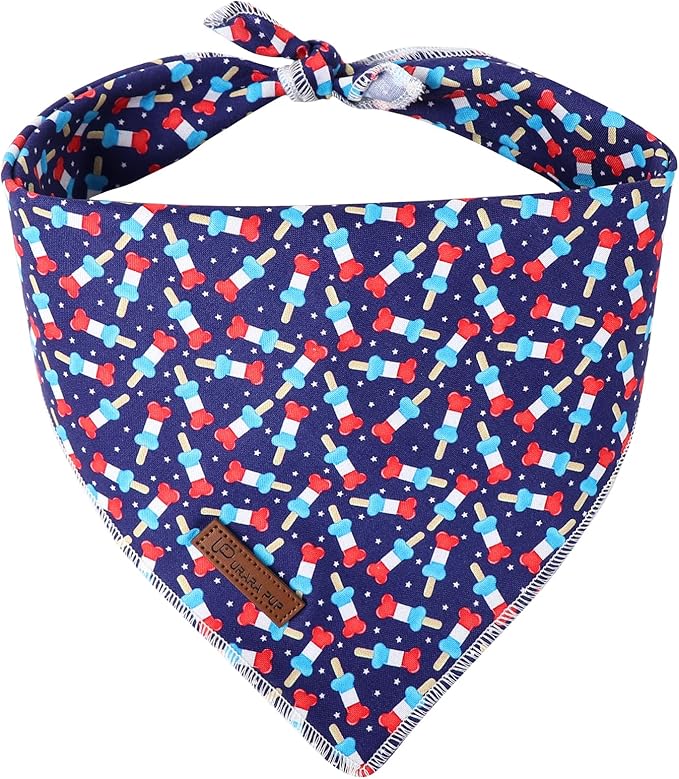 4th of July Dog Bandana, Patriotic Bandana by UPURARAPUP