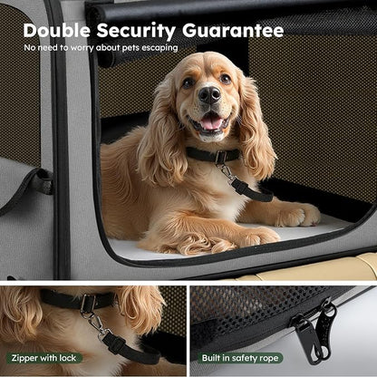 Large Dog Car Carrier Light Weight, 27×20.5×20.5ins Dog Carrier - Image 7