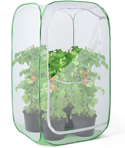 36" Outdoor Mesh Plant Enclosure, Plant Cover by RESTCLOUD