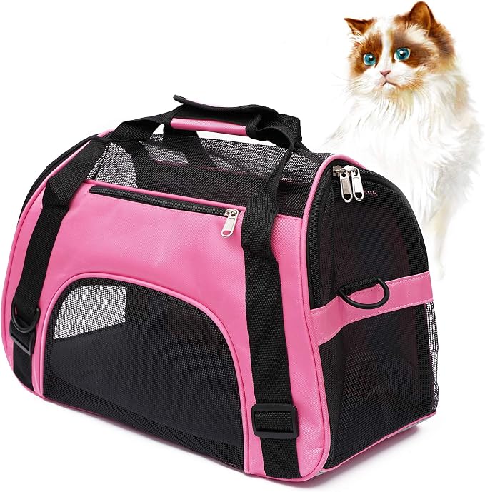 Cat Carrier for Small Cats Soft-Sided Pet Carrier for Cats Puppies Small Pets by MuchL