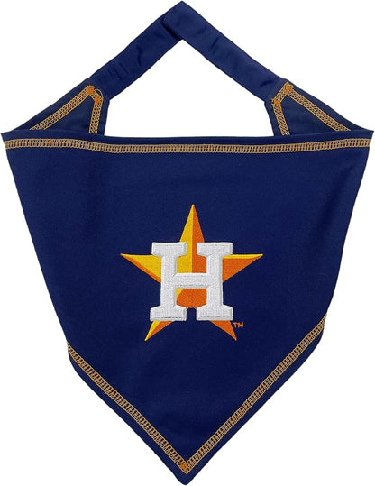 Pets First MLB Houston Astros TIE Bandana, Large/X-Large. Dog Bandana Scarf Bib by PETSFIRST