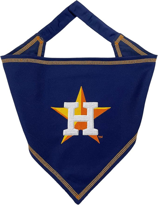 Pets First MLB Houston Astros TIE Bandana, Large/X-Large. Dog Bandana Scarf Bib by PETSFIRST