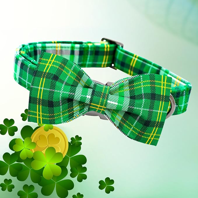 Lionheart glory Dog Bow Collar St. Patrick's Day Dog Collar - Image 3