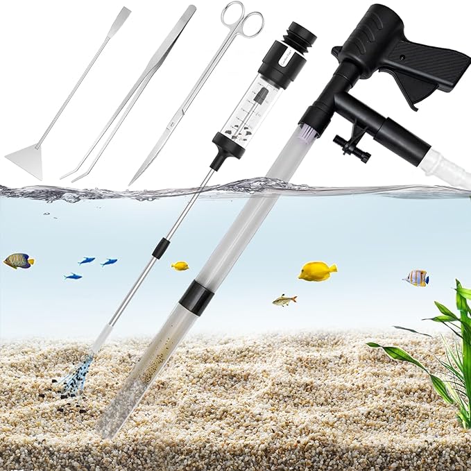 Carefree Fish Aquarium Gravel Cleaner 15~30In Multi-Functional Syphon Feeding by CarefreeFish