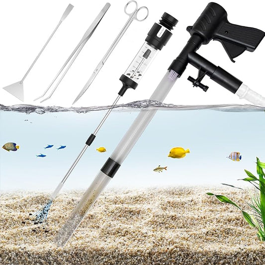 Carefree Fish Aquarium Gravel Cleaner 15~30In Multi-Functional Syphon Feeding by CarefreeFish