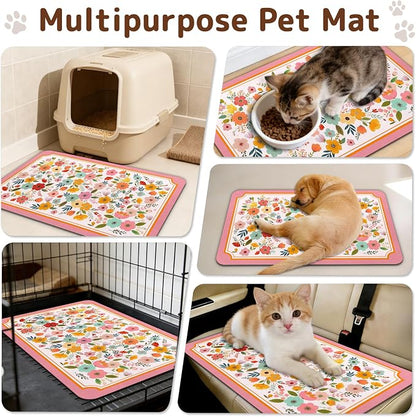 Dog Food Mat for Bowls, Absorbent Quick Dry Dog Cat Mats for Food and Water - Image 7