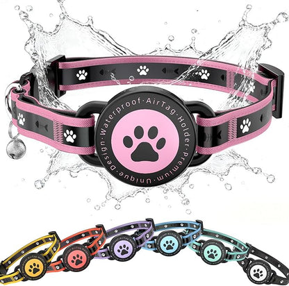 Airtag Cat Collar Breakaway, Reflective Cat Collar by Unknown