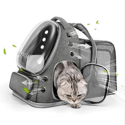 Expandable Cat Backpack, Cat Bubble Backpack Carrier by Cawypety