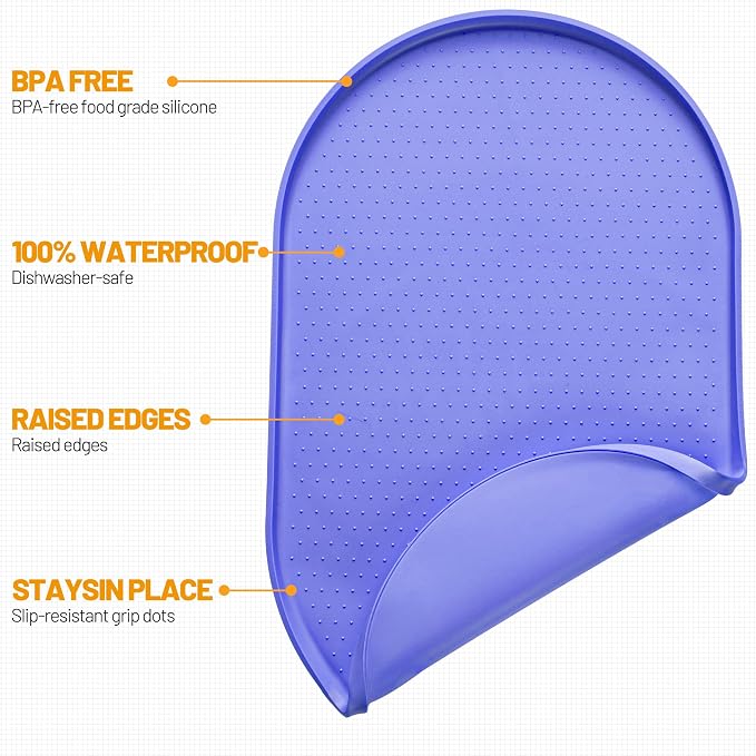 Hubulk 100% Waterproof Silicone Pet Feeding Mat - Image 2