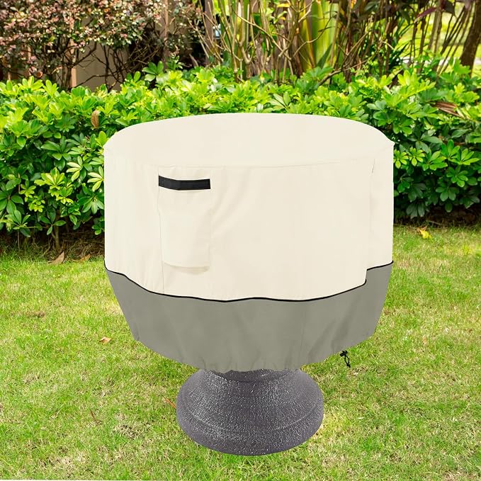 Bitubi Bird Bath Cover（24"x18"） 600D Oxford Cloth Garden Fountain Statue - Image 5