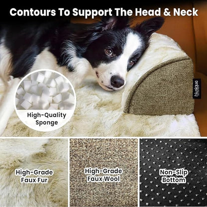 Calming Dog Couch Bed for Large Dogs, 41 x 37 inch Waterproof Removable Dogs - Image 2