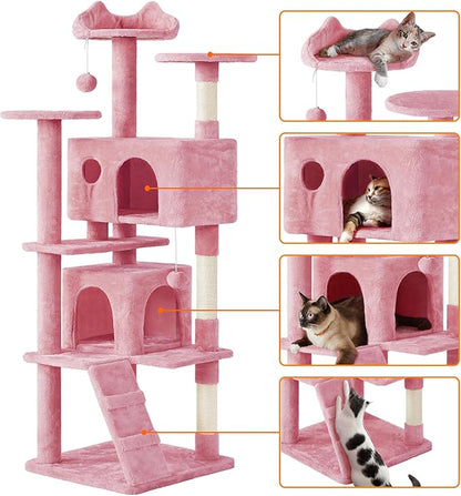 Yaheetech Multi-Level Cat Tree Stand House Furniture - Image 4