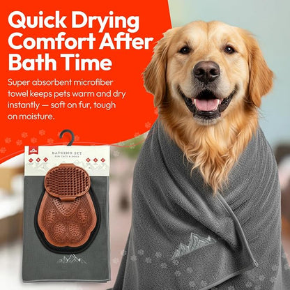 PW Pet Grooming Tools for Dogs & Cats- 3 Pack Dog Bathing Set- Safe On Skin - Image 4