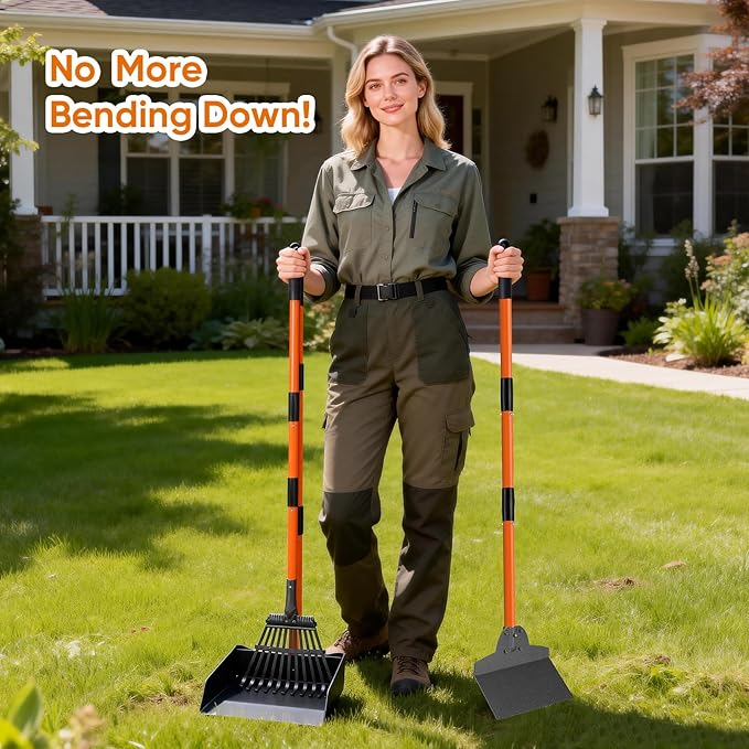 Pooper Scooper, Extra Large Long Handle Dog Pooper Scooper - Image 6