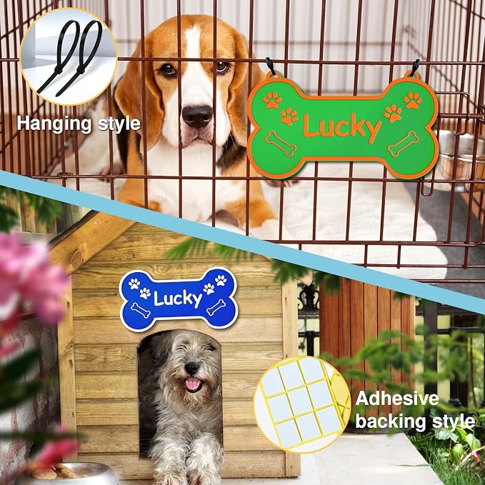 Personalized Dog Crate Sign Custom Dog Kennel Accessories Name Plate Doghouse - Image 5