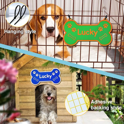 Personalized Dog Crate Sign Custom Dog Kennel Accessories Name Plate Doghouse - Image 5
