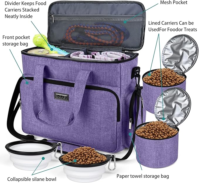 BAGLHER Dog Travel Bag, Airline Approved Pet Tote Organizer - Image 5