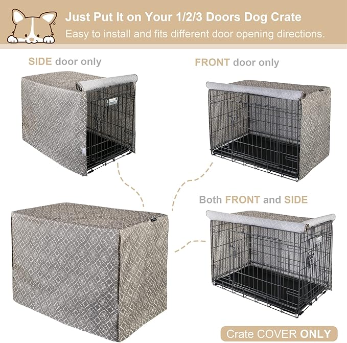 Explore Land Pattern Dog Crate Cover - Image 5