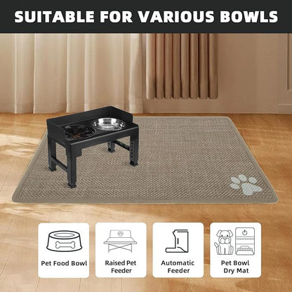 PUPTECK Dog Food Mat, Absorbent Pet Cat Feeding Mat - Image 6