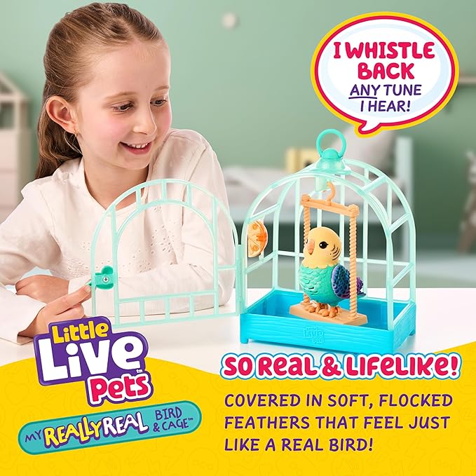 Little Live Pets My Really Real Talking Bird Toy & Cage - Image 2
