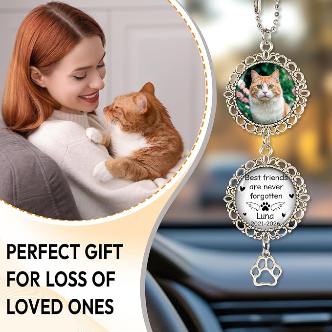 Hyturtle Personalized Pet Memorial Car Hanging Ornament - Image 3