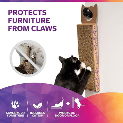SmartyKat Scratch Up Corrugated Hanging Cat Scratcher, Catnip Infusion - Image 4