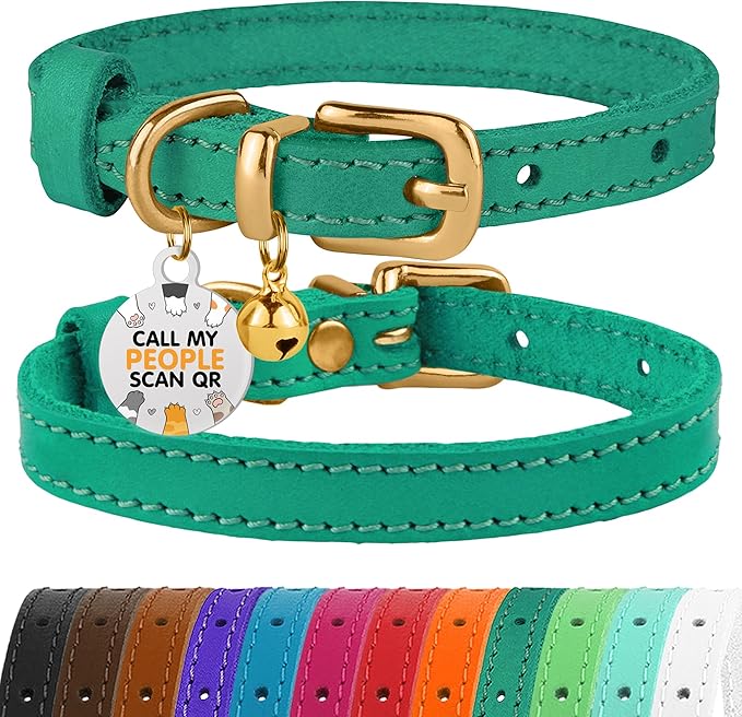 BRONZEDOG Leather Cat Collar by BRONZEDOG