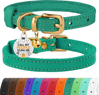 BRONZEDOG Leather Cat Collar by BRONZEDOG