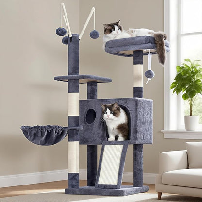 Hey-brother Cat Tree Tower, Scratching Posts by Hey-brother