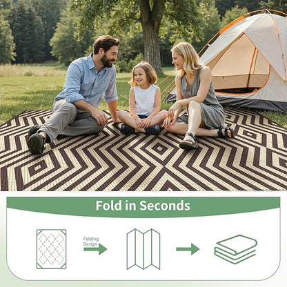 GENIMO Outdoor Rug for Patio Clearance, Lightweight Waterproof Modern RV - Image 6