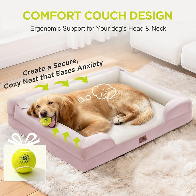 Orthopedic Dog Bed for Extra Large Dogs, XXL Waterproof Egg Crate Memory Foam - Image 7