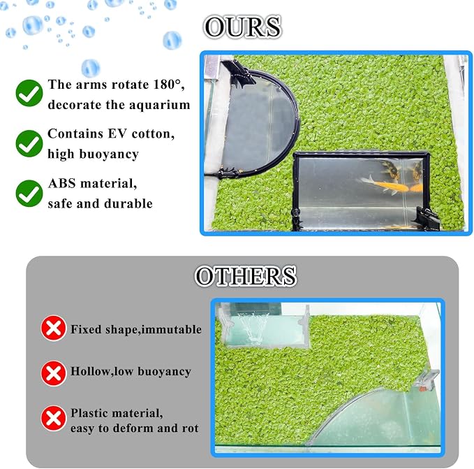 Aquarium Floating Plant Barrier, Floating Plant Corral Self Adjusts to Water - Image 5