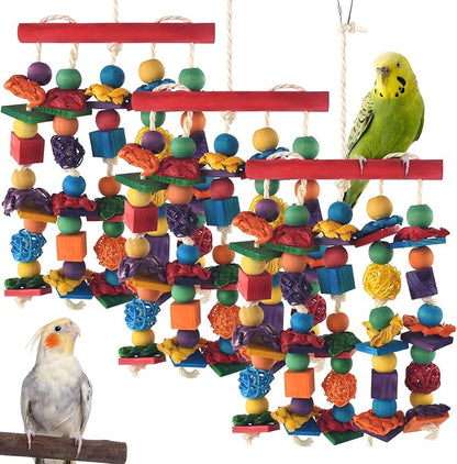 Bird Toys, for Medium Small Cockatoos Budgie Lovebird Cockatiel Conure by DBNESS