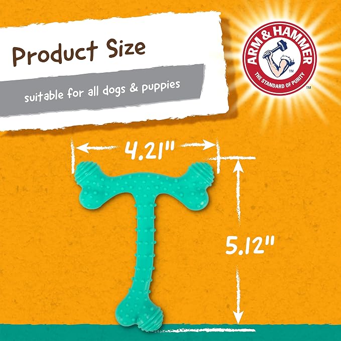 Arm & Hammer Nubbies T-Bone Dental Dog Chew Toy - Image 7