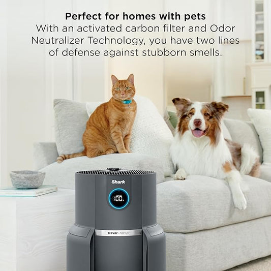 Shark Air Purifier for Home, NeverChange Max, 300 sq. ft. for Large Room - Image 2