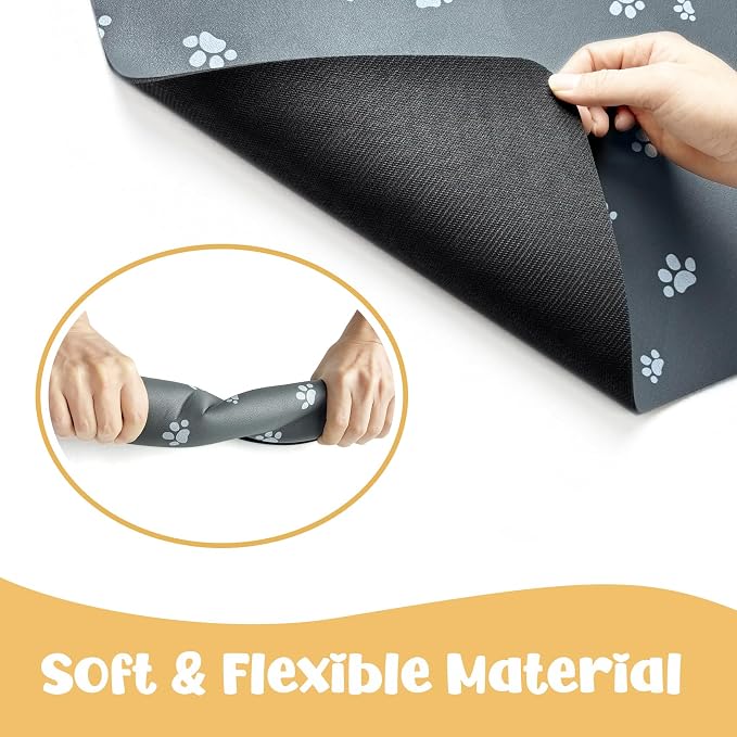 Dog Food Mat, Diatom Ooze Cat Water Mats Non Slip - Image 5