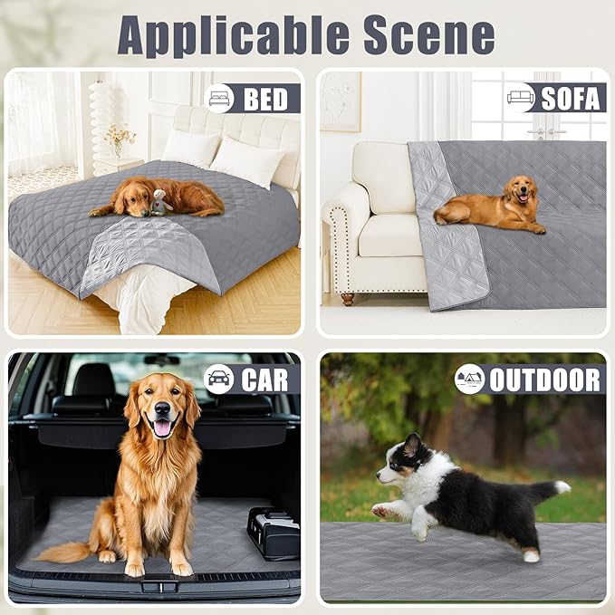 Smiry Waterproof Dog Bed Cover Blanket 52x82, Soft Reversible Pet Blanket - Image 5