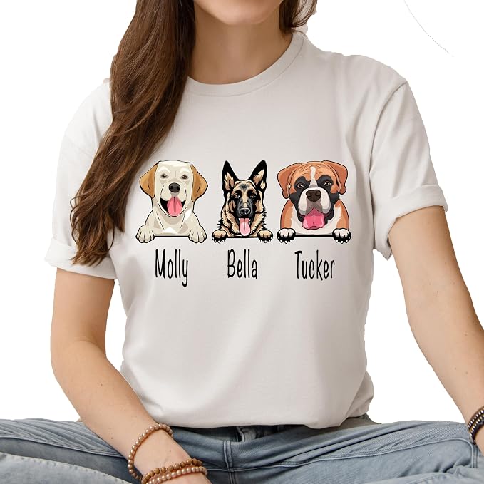 Custom Dog Mom Shirt for Women Pet Ears Sweatshirt - Image 8