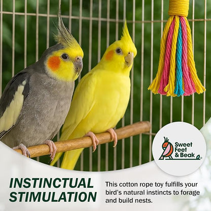 Sweet Feet and Beak Platinum Tweeter Weave Bird Toys - Image 6